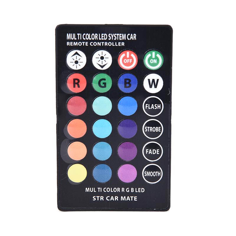 2Pcs T10 5050 W5W 6 Smd Remote Control Rgb Led Car Dome Reading Light Lamp Bulb