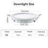 LED Downlight Recessed Ceiling Lamp Cold Warm White Spotlight AC 180V-265V Indoor Led Lights for Kitchen Living Room Bedroom
