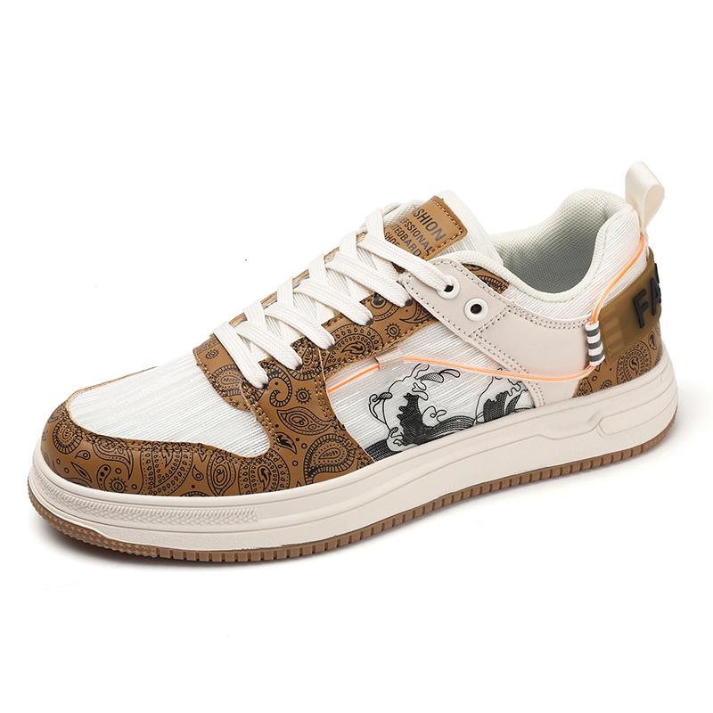 Herren Weiße Sport Basketballschuhe Streetstyle Laufschuhe Schuhe Studenten Übergröße Winterschuhe Low Top