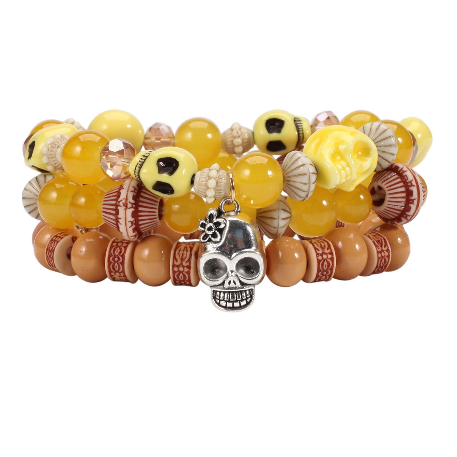 JYL TS Bracelet Bohemian Beach  Tourist Design Brings Joy Yellow аметист