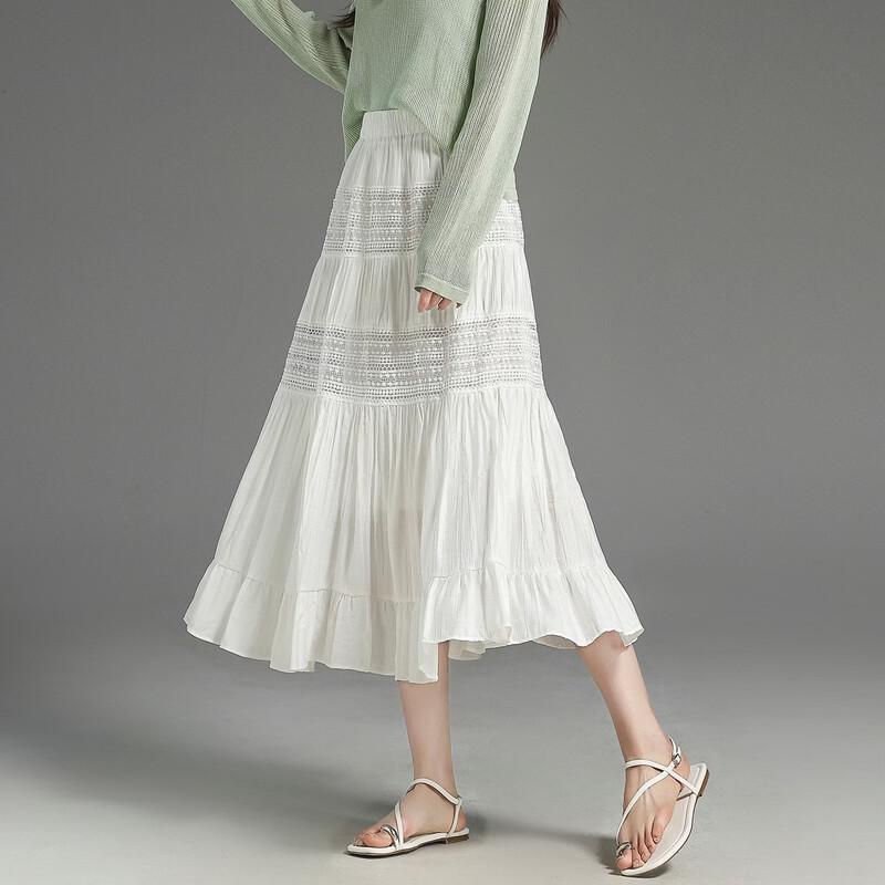 Elegant French Style A-Line Midi Skirt