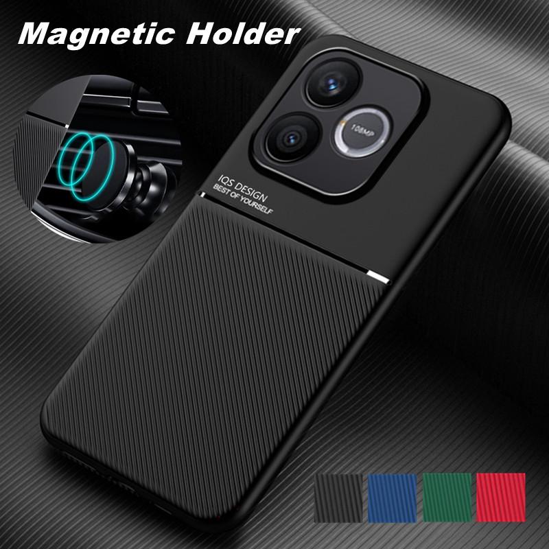 Rugged Non-Slip Case for Honor 600 Lite 5G Protective Cover Magnetic Suction Holder Coque Fundas Capa