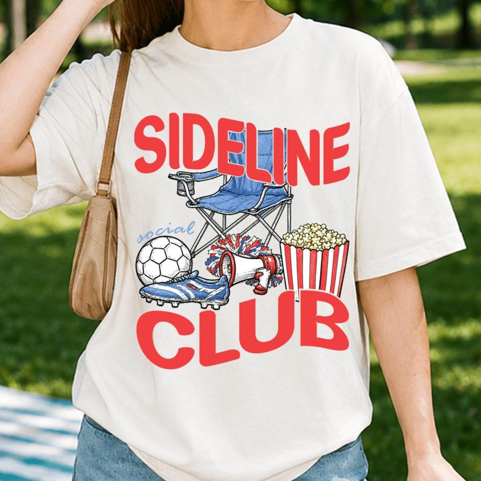 Sideline Baseball Club T-Shirt, Baseball Mom Shirt, Game Day Shirt, Sports Mama Tshirt, Soccer Mom Tee, Softball Mom, Football Season S