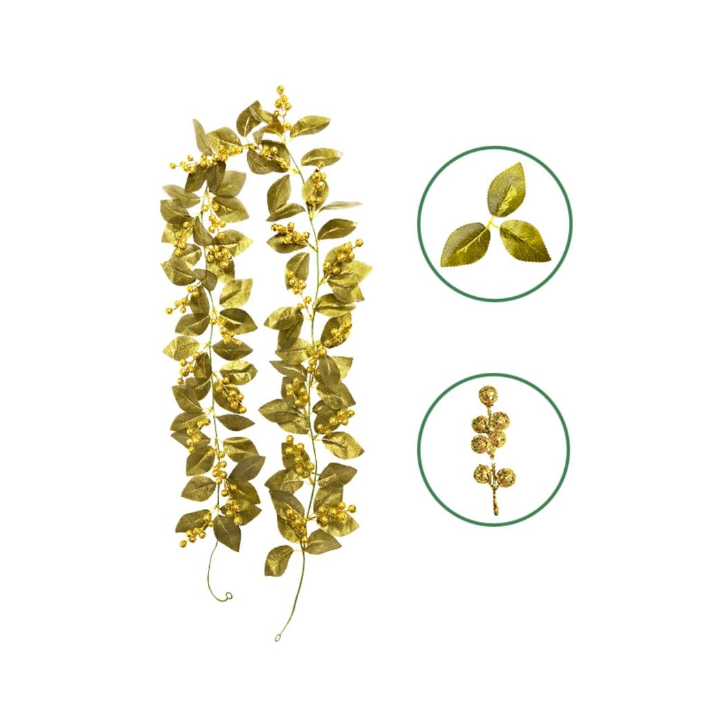 2m Artificial Flower Vine, Fake Flower Vine, Plastic Flower, Pipe Cover, Balcony Decoration