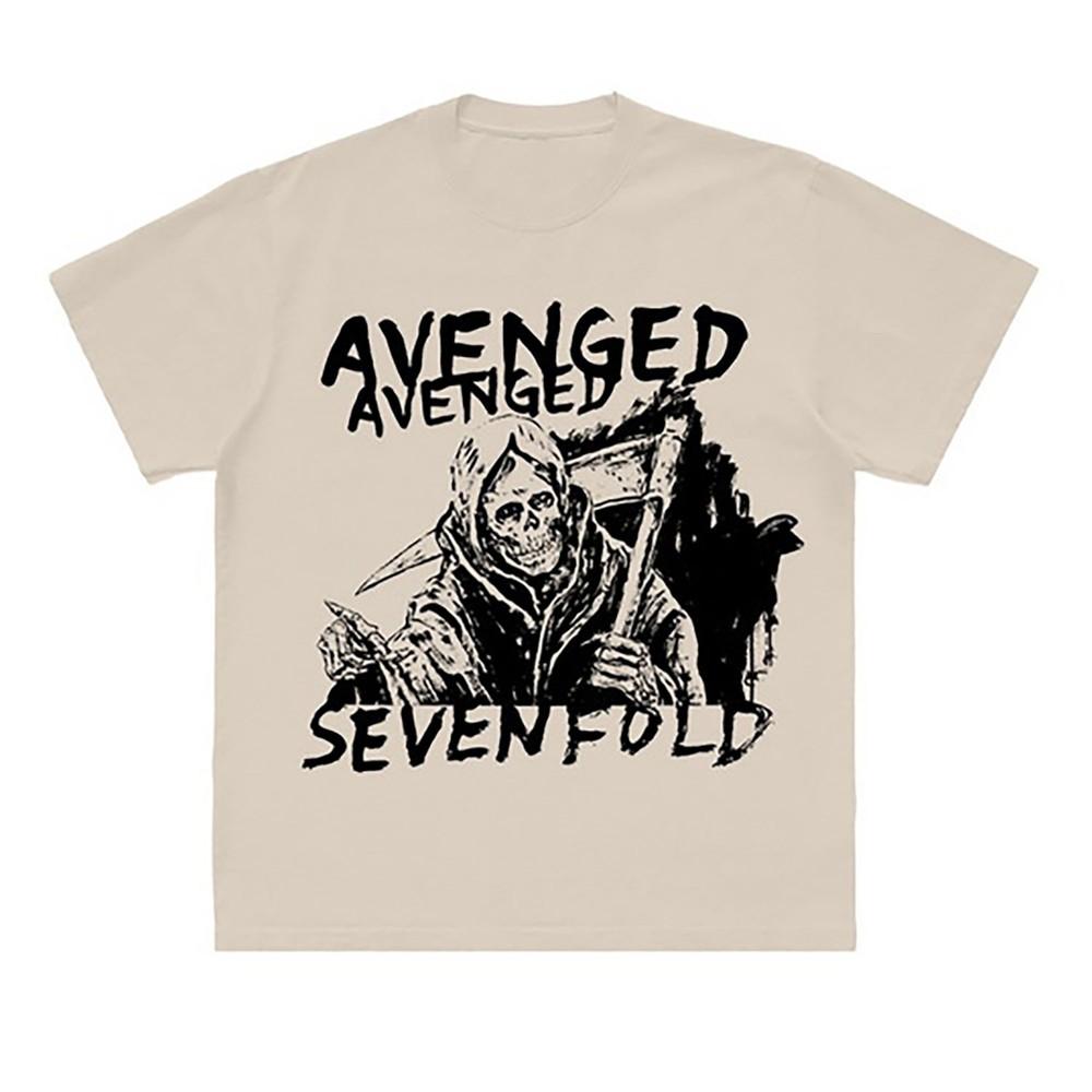 Avenged Sevenfold Жнец Из Жизнь Есть Только Сон... Футболка XX-Large Бежевая Унисекс Футболка XXXXL