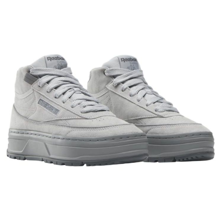 Reebok Club C Geo Mid Pure Grey Women Sneakers 100074482