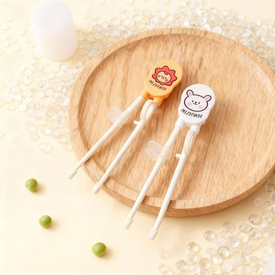 Non-slip Kids Learning Eating Chopsticks Portable Children Training Chopsticks Reusable Cartoon Sushi Sticks Helpers Tableware