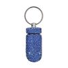 Rhinestone Keychain Portable Pill Bottle Case Waterproof Travel Medicine Box Beautiful Holder Storage with Keychain Accesorios