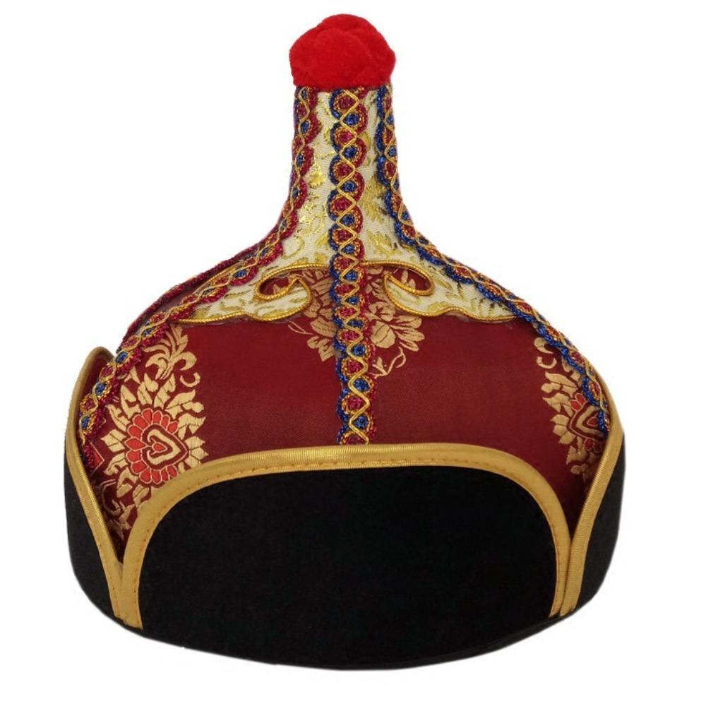 Stable Pointed Shape Ethnic Costume Headwear Comfortable Wearing Performance Hat Cultural Gala