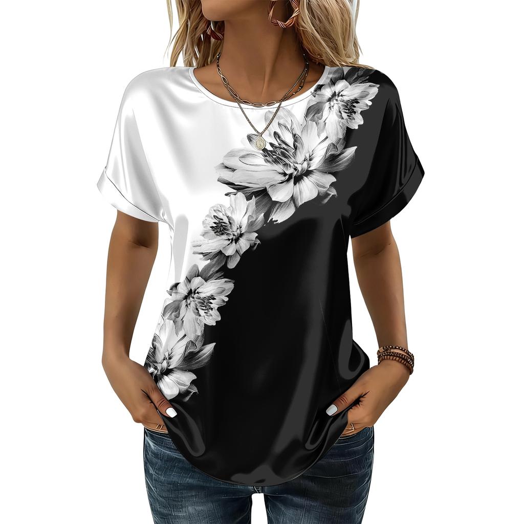 Women's Fashionable Casual Vintage Printed Top