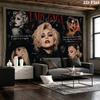 Gaga Wall Tapestry Aesthetic Wall Hanging Printed Fabric Blanket Decorative Tapestries for Bedroom Living Room Home Decor