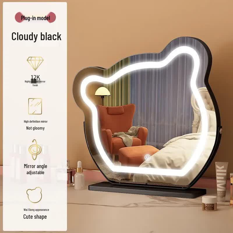 DANLE Little Bear Smart LED Desktop Makeup Mirror