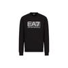 EA7 SS22 Letter Print Crew Neck Sweatshirt Men Sweatshirt Black 6LPM60-PJ05Z-0200