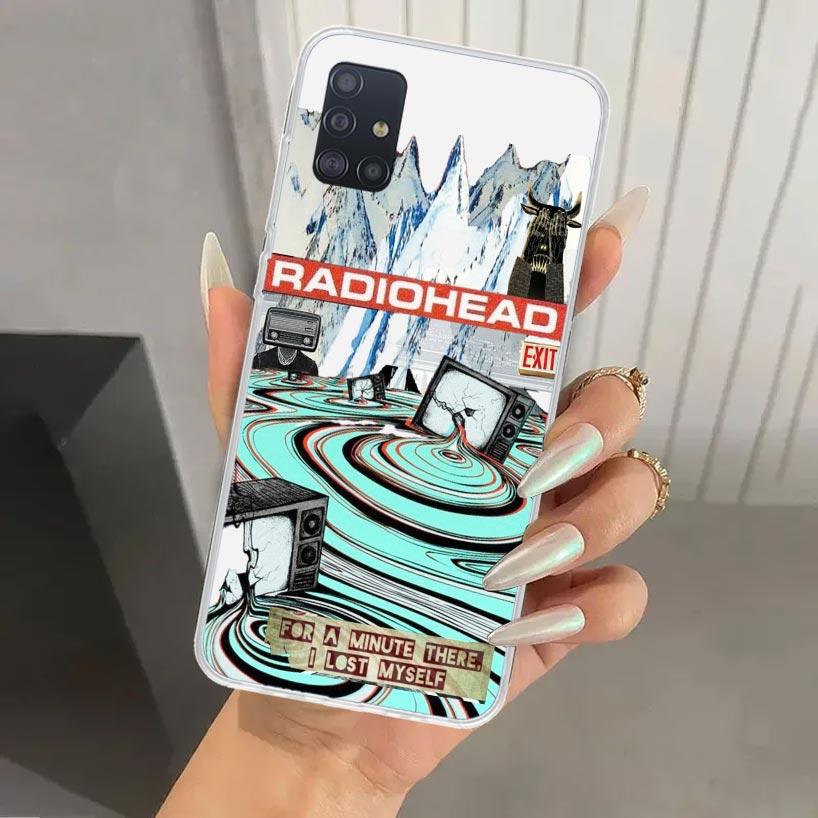 Bnad R-Radiohead Phone Case for Samsung Galaxy A52 A32 A22 A12 A02S A50S A30S A10S Note 20 Ultra 10 Plus S10 A31 A20 A71 A72 Gal