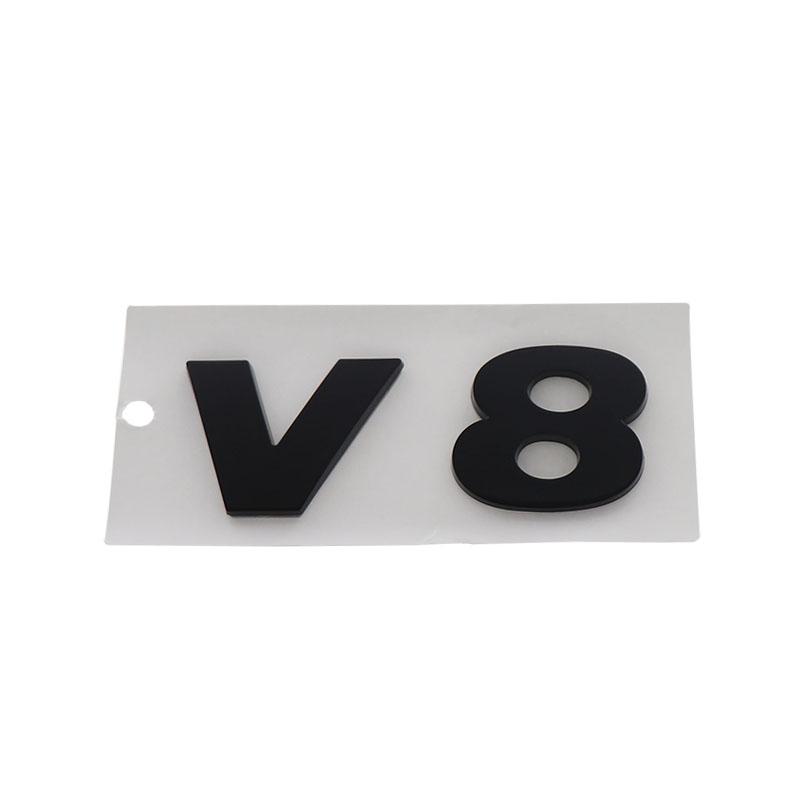 3D Premium ABS V8 for Car Fender Trunk Rear Bonnet Decal Emblem Badge Sticker
