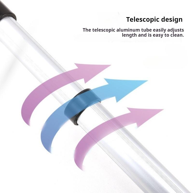 Ausziehbarer Aluminium-Eiskratzer Schneebesen für Autoscheibe Teleskopisch Extra-lang Schneeschaufel