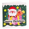 Christmas Party Favors 10Pcs Merry Greeting Cards Set, Folding Cartoon Blank Note Cards, Festive Blessing for Holiday Gift Paperboard