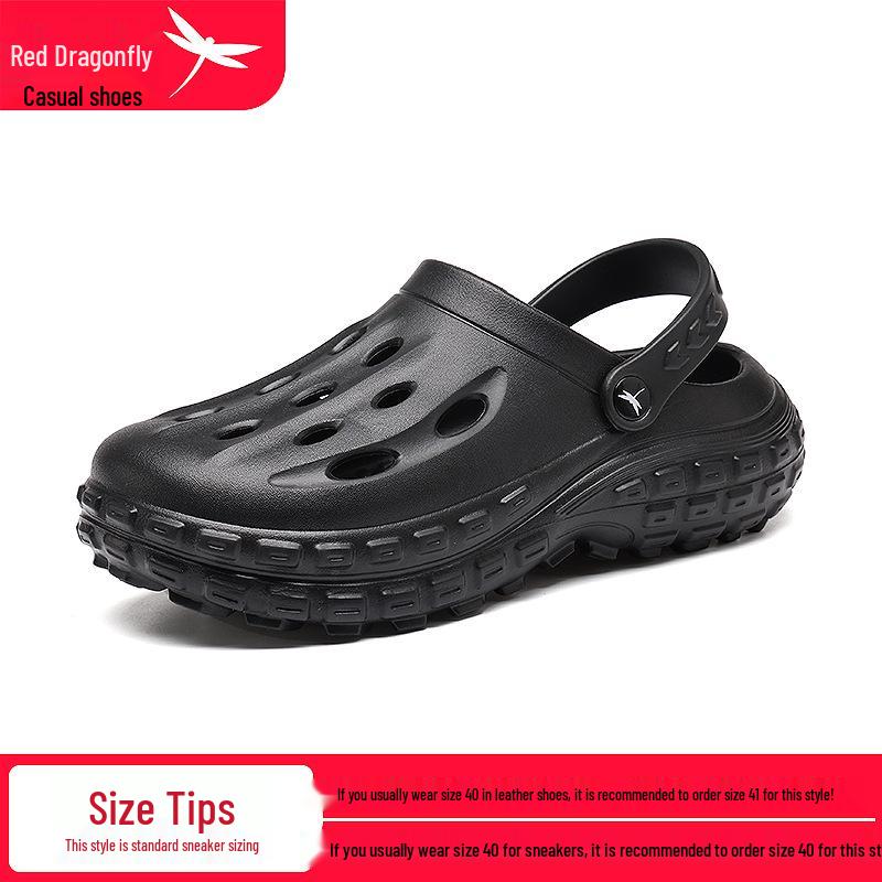 Women s Red Dragonfly Closed-Toe Non-Slip Summer Sandals 40-41
