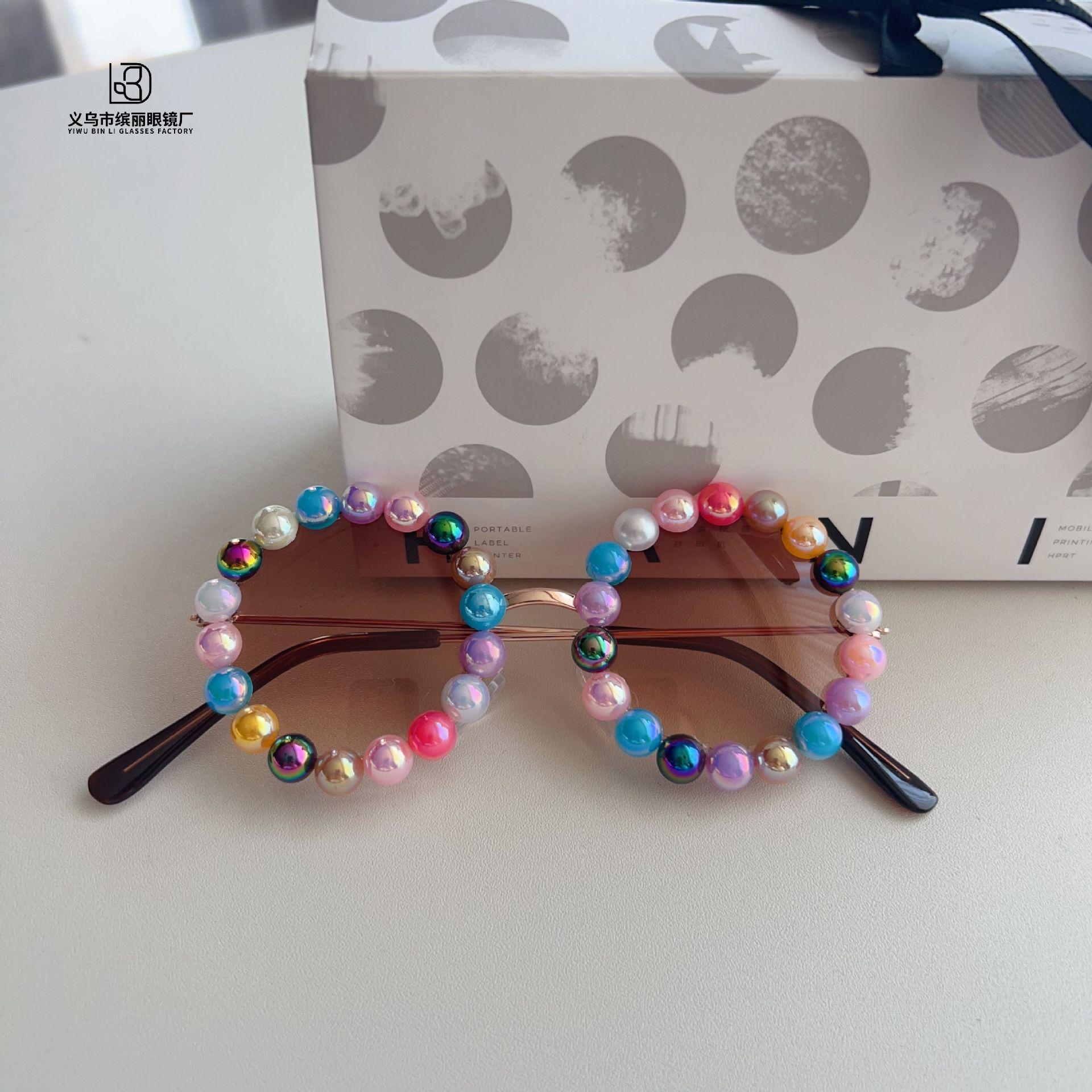 

Модные детские солнцезащитные очки Diy в круглой металлической оправе для путешествий, солнцезащитные очки с защитой от ультрафиолета, вогнутой формы, детские солнцезащитные очки