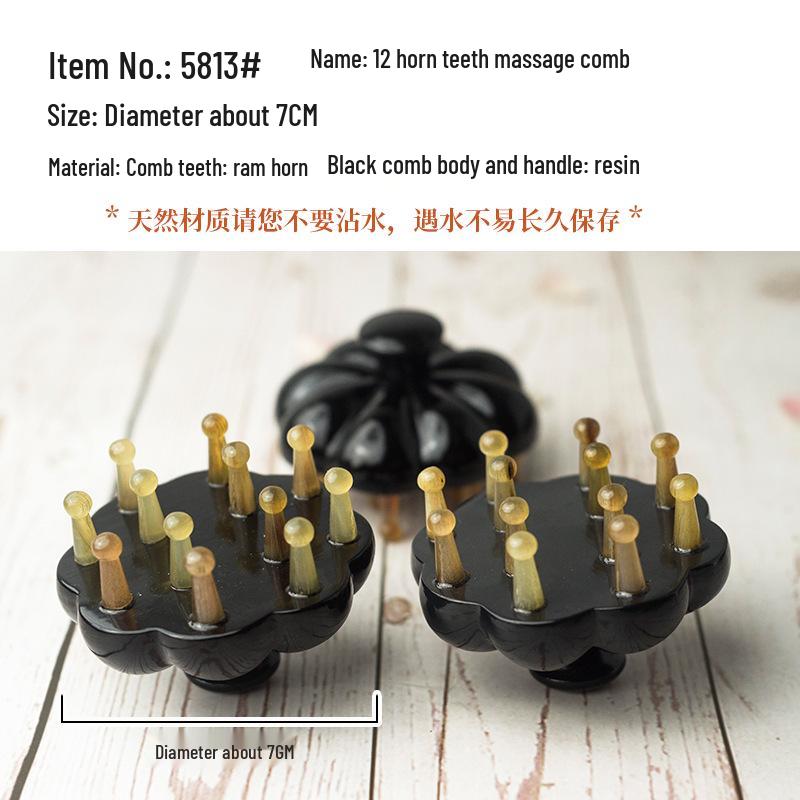 

Натуральный рог овцы, массажная расческа для головы для девочек