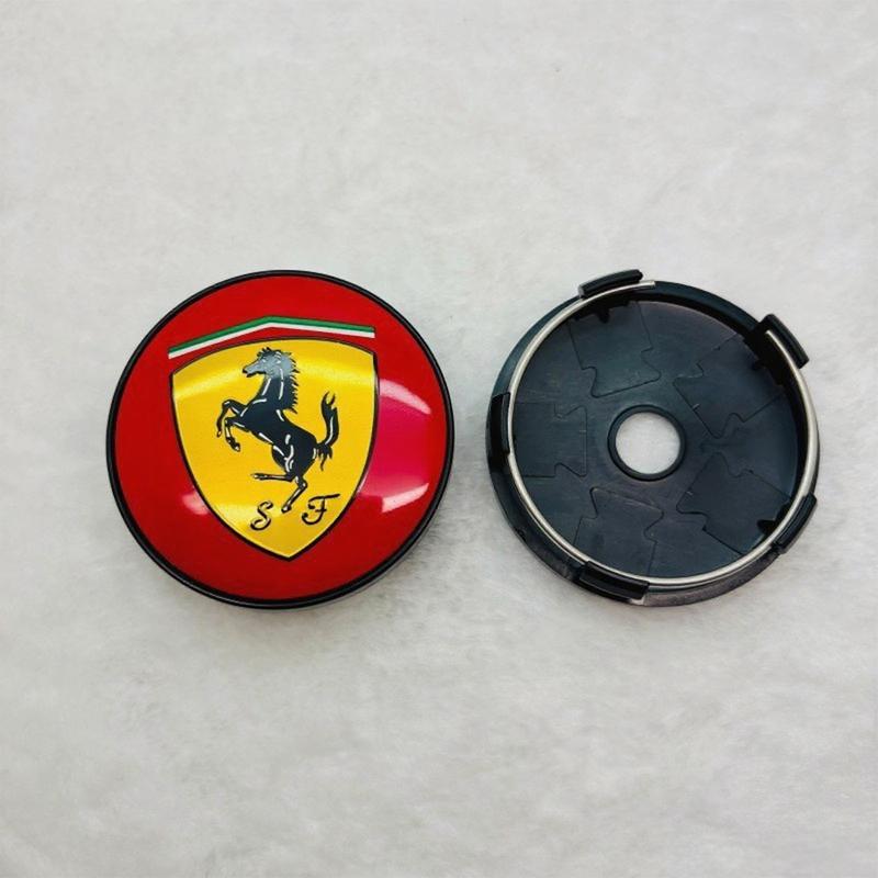 1 ks 60mm pro kryt kola vozu Ferrari Modifikace ocelového ráfku Univerzální Zlaté Logo Výstavní Znak Dekorace Samolepky Příslušenství
