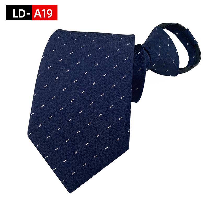 Ruifeng Men's 8cm Elastic Tie - Easy Pull, Formal Wedding or Business Wear