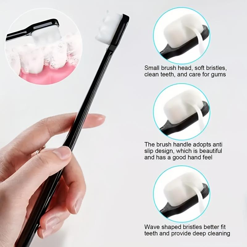 3pcs Ultra-Soft Manual Toothbrush with 20, 000pcs Soft Bristles - Suitable for Sensitive Gums And Teeth