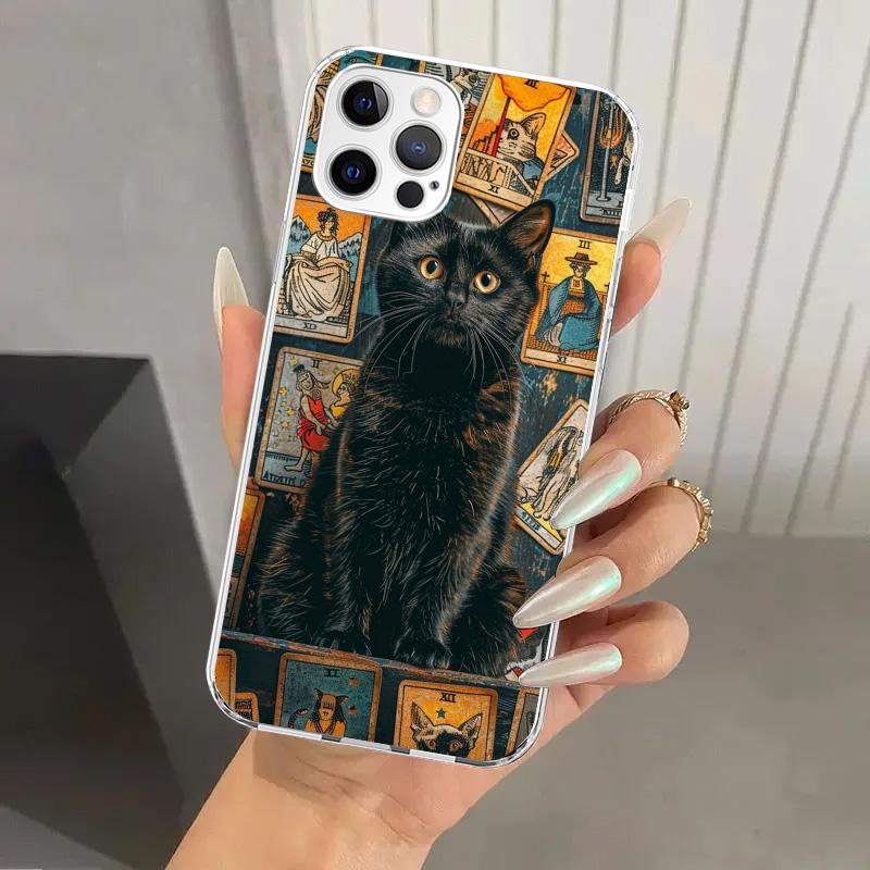 Witch Tarot Card Phone Case for Iphone 17 Air 16 15 Plus 14 13 Mini 12 11 Pro Max 16E 7 8 SE 2020 Soft Funda Print Shell 17 Air