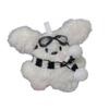 Multifunctional Dog Shape Plush Charm for Keys and Bags Stuffed Animal Pendant Keychain Creative Halloween Accessory