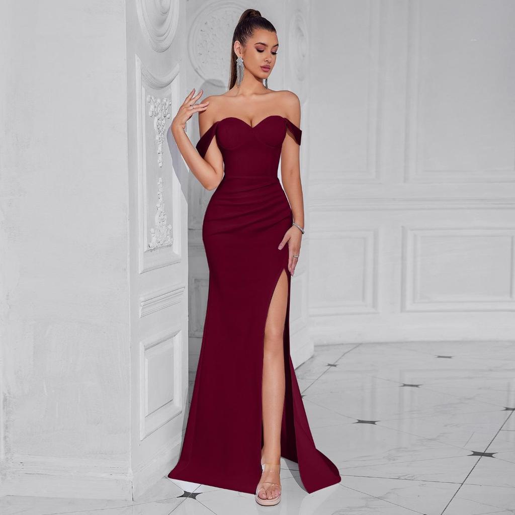 Women's Elegant Slimming High-Slit Evening Dress