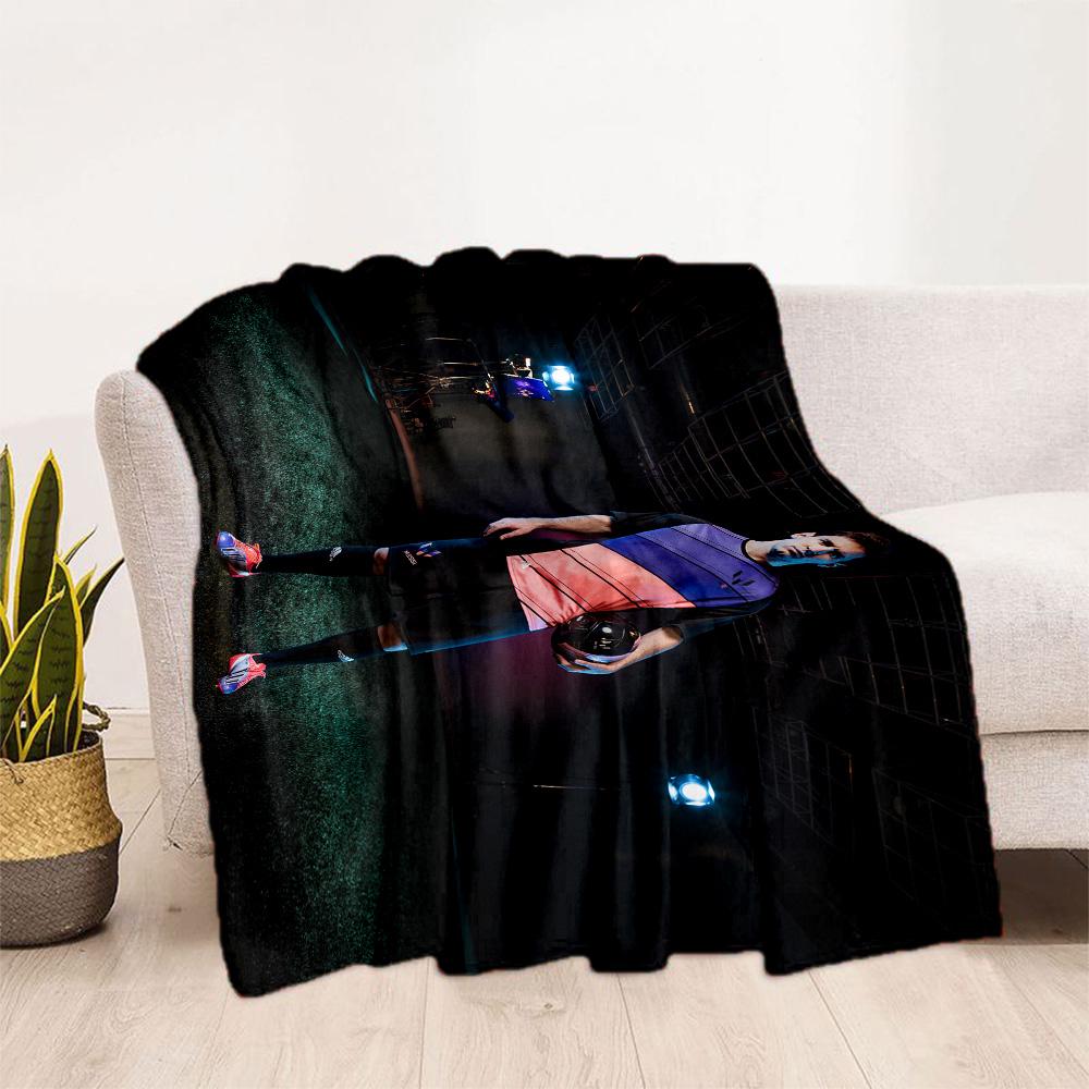Messi Celebrates Victory Blanket Warmthful Decor Great for Office Chair Picnics Bedding All-Season Use Modern Style