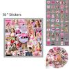 Cute 50pcs Mean Girls Decorative Waterproof Stickers For Skateboards Phone Cases