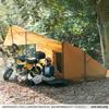 DOD Bike In Pap Solo Tent with Built-in Tarp T1-053-CA (Yellow, approx. W220 x D295 x H144cm)