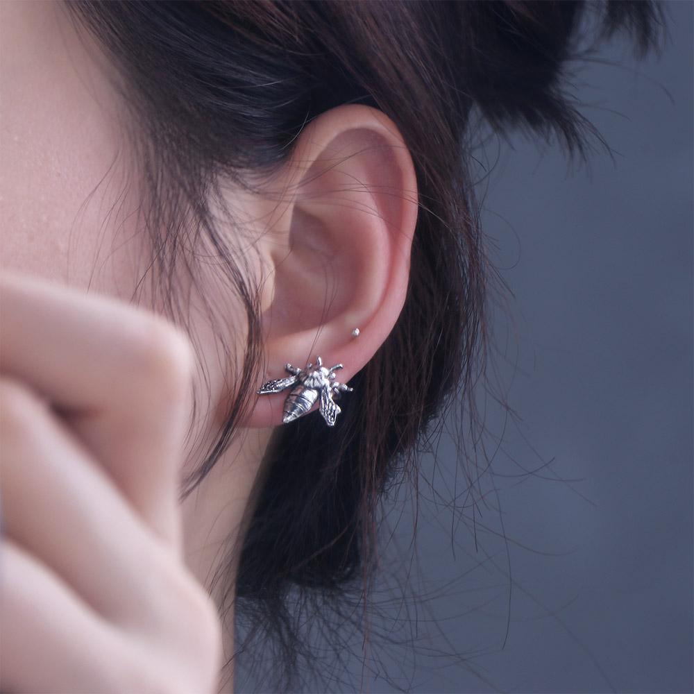 Vintage Rétro Insecte Abeille Sans Perçage Accessoires Boucles d'Oreilles à Clip Boucles d'Oreilles Puces Bijoux Manchettes d'Oreilles
