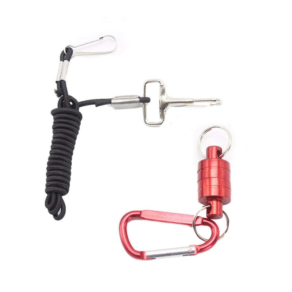 Starker magnetischer Karabiner, tragbar, Outdoor-Angeln, Bergsteigen, Auslöse-Lanyard