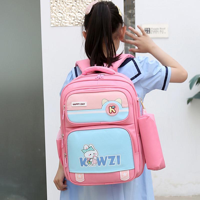 Large Capacity Lightweight Oxford Cloth Children's Backpack For Kids With Cute Cartoon Design