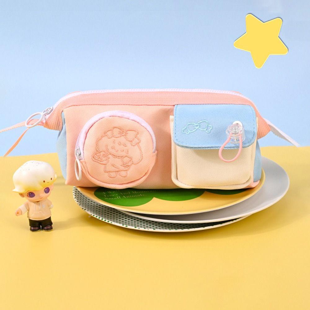 Cute Pencil Case Cartoon Stationery Bag Durable Pencil Bag  Elementary School Students