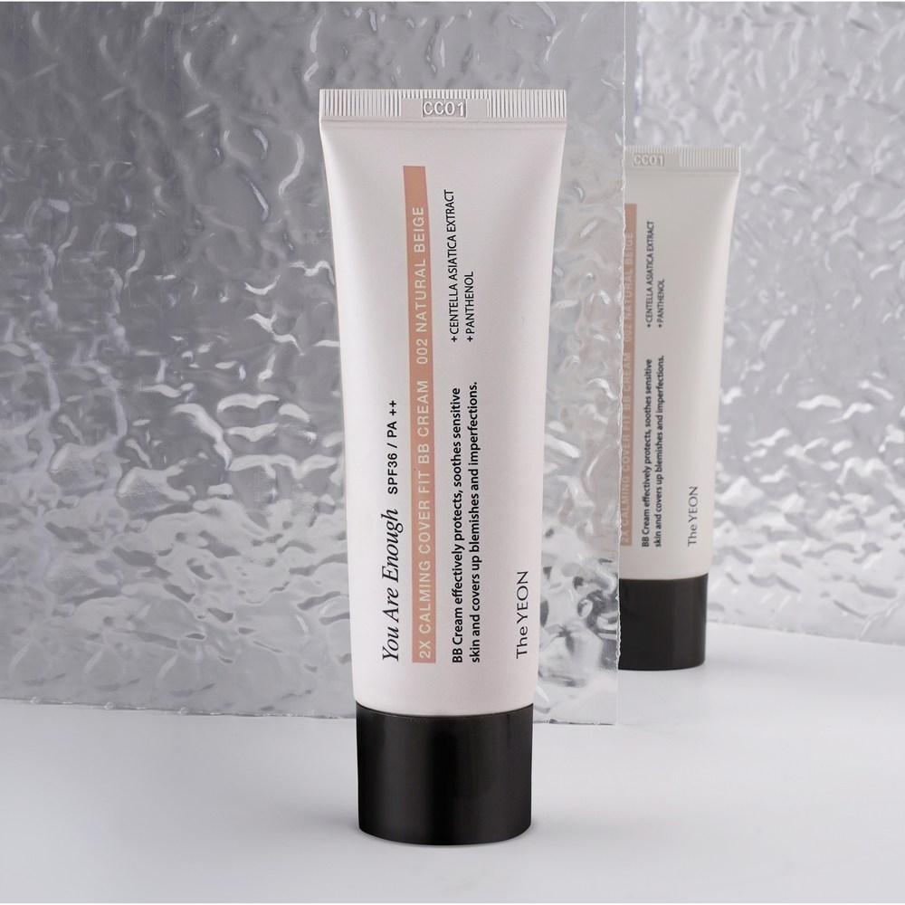 The YEON Double Calming Cover Fit BB Cream SPF36 PA ++, 002 Natural Beige, 50ml, 1 Stück