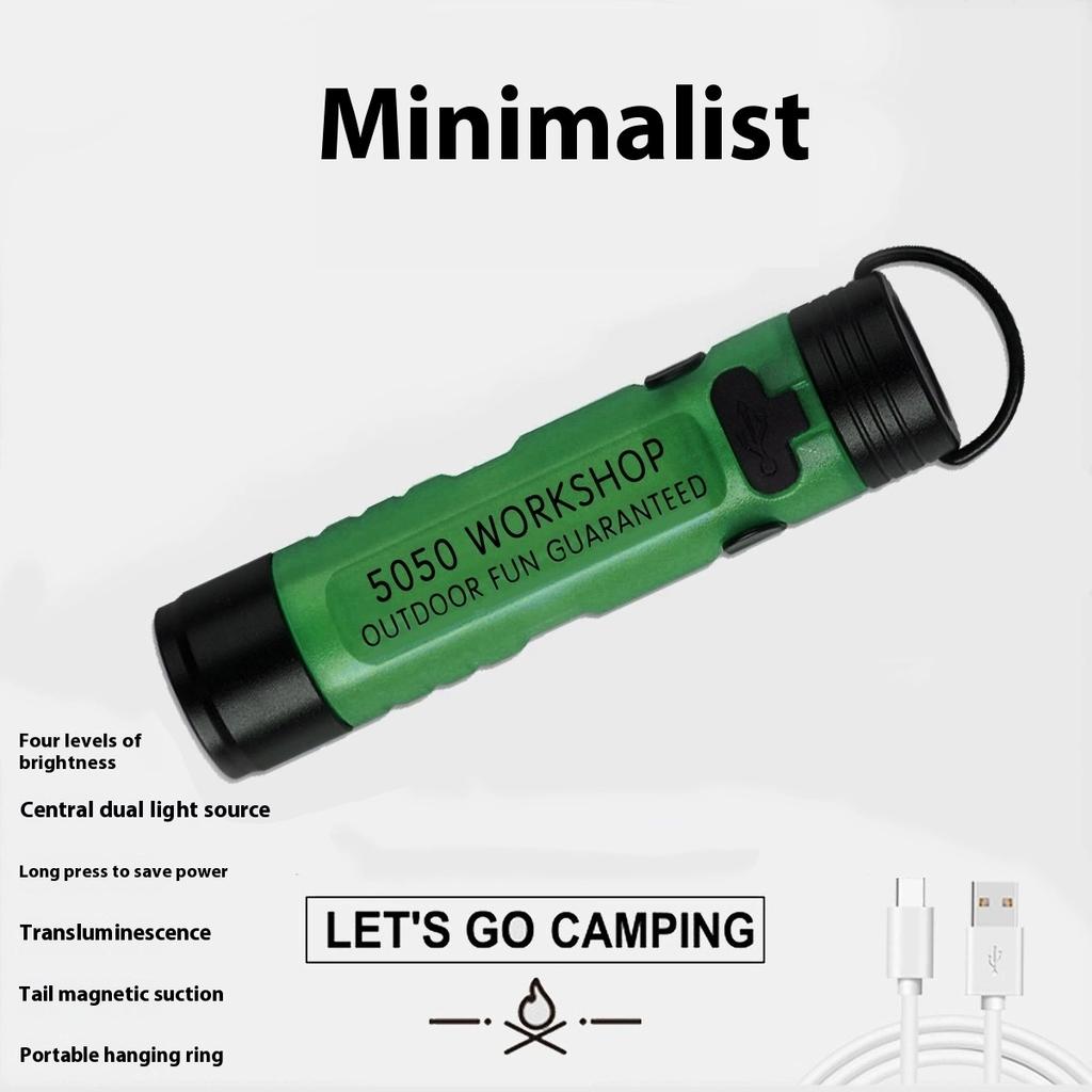 1PC Pocket Mini Flashlight With Key Clip, LED Ambient Light, Long Battery Life, For Outdoor, Emergency And Disaster Relief Use