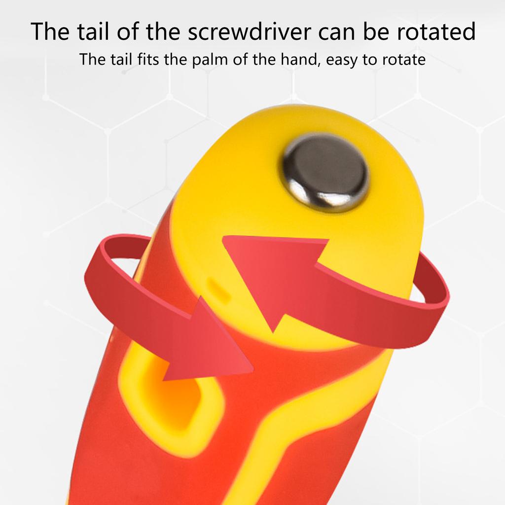 1Set 15 In 1 Changeable Insulated Screwdriver Set, With Magnetic and Slotted Bit Electrician Tool