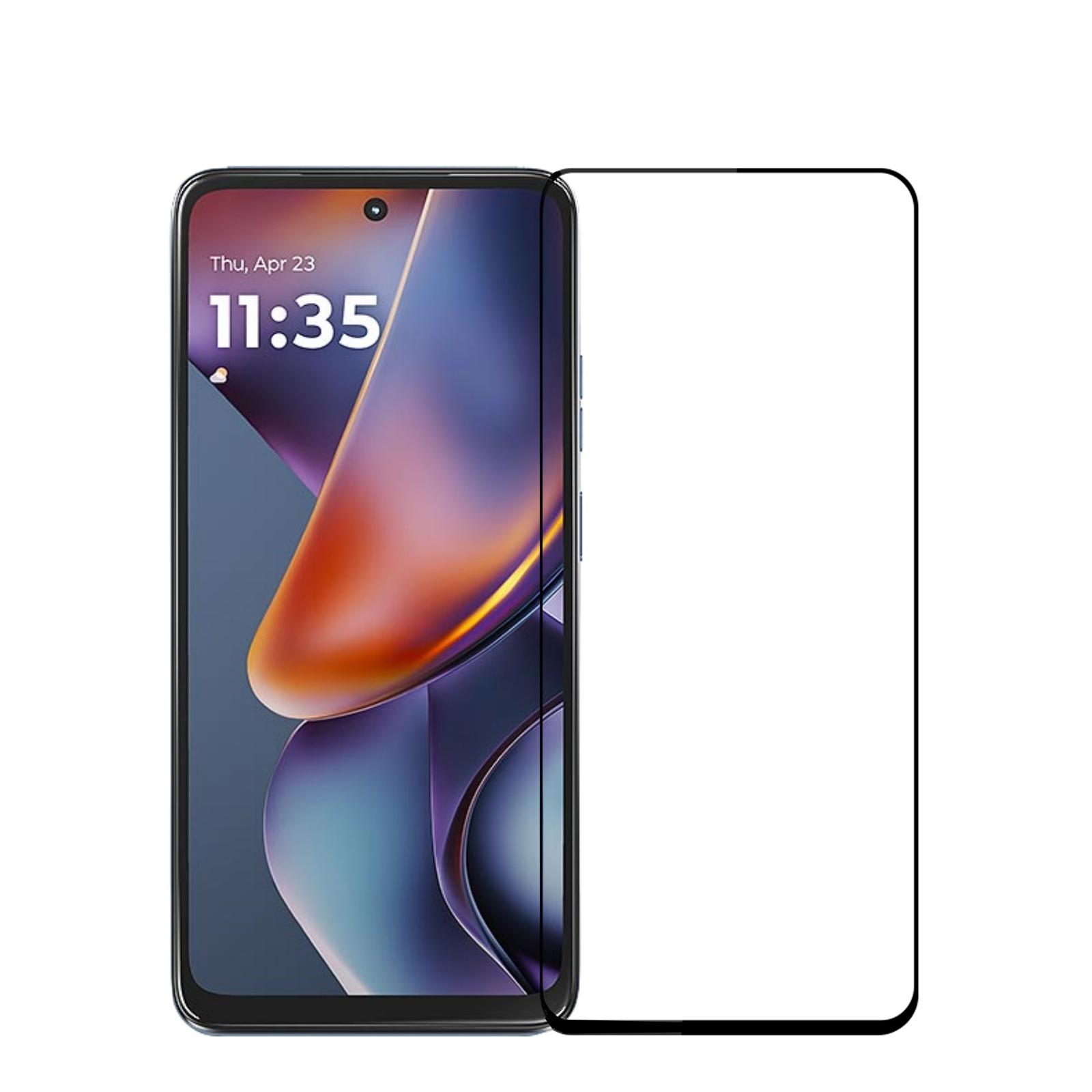 

Для Motorola Moto G (2025) Захисна плівка для екрана 5G MOFI 9H Повний клей Повне покриття Плівка з високоалюмосилікатного скла Black