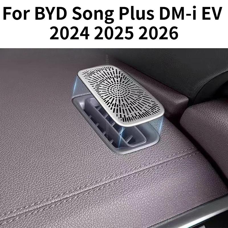 For BYD Song Plus DM-i EV 2024 2025 2026 Car Dust Cover for Air Outlet Instrument Panel Air Outlet Modification Stainless