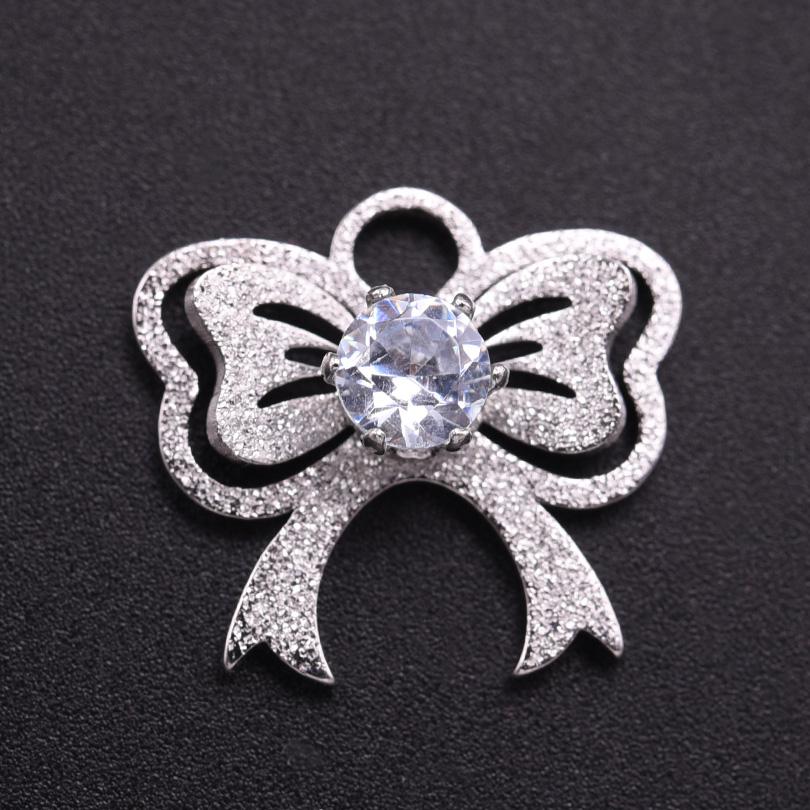 5pcs Girl Bows Pendant Fashion Stainless Steel Pendants For Jewelry Making Charm Handmade Necklace Earrings Bracelets Materials