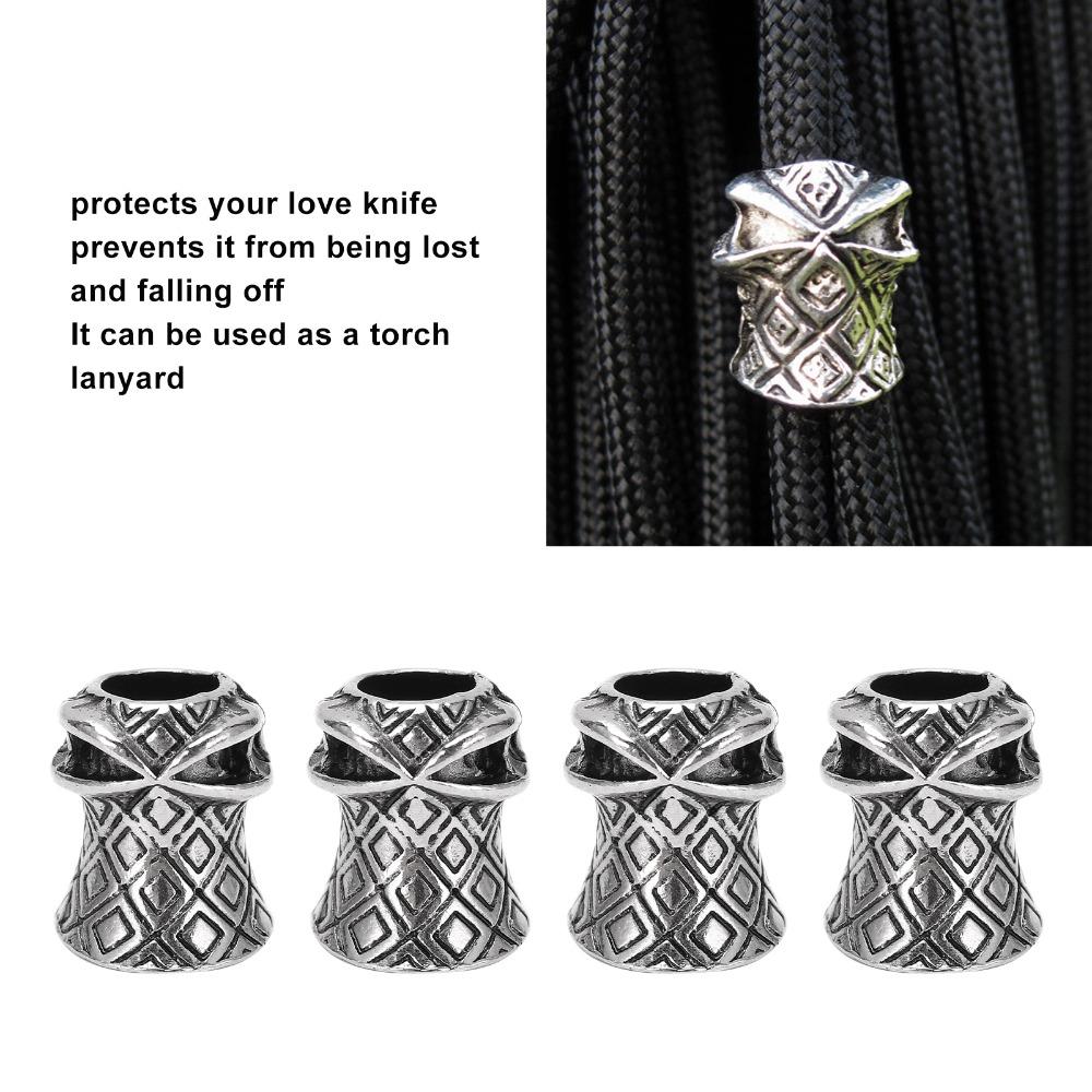 10Pcs Large Hole Anti Lost Lanyard Bead Zinc Alloy Non Slip Lanyard Bead  for Umbrella Rope