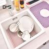 Silicone Sink Mat with Center Drain Heat-Resistant Flexible Non-Slip Design Easy To Clean Reusable Sink Protector Mat