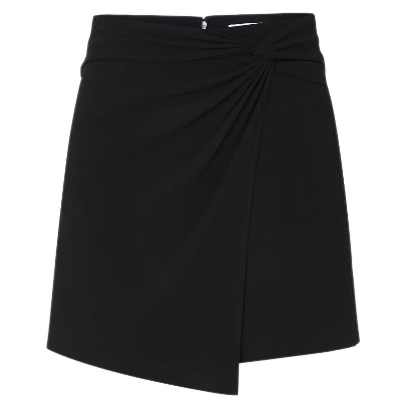 Edition Women s High-Waist Black Twisted Pleat Skort XS (155)