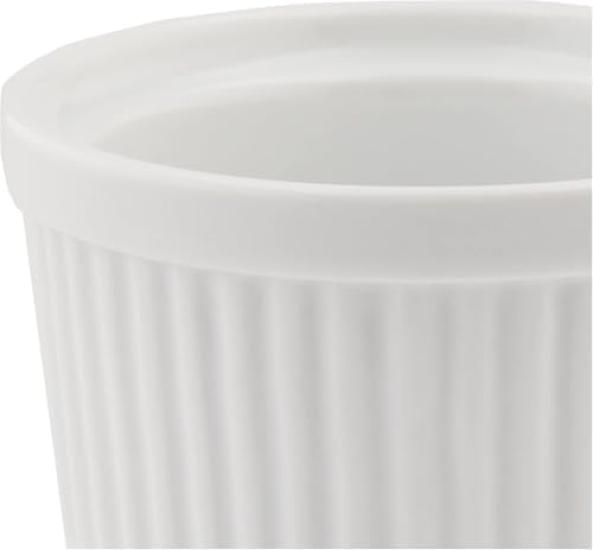 Castle Enterprise Commercial Durable Souffle 8cm a Favorite of Chefs at Popular Restaurants Set Cut-Edge Dishware, Diameter, 10-Piece Set,