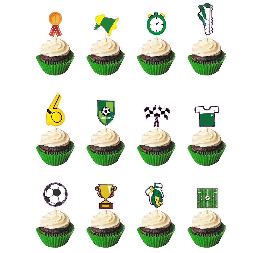Banner Decorativo 'Buon Compleanno' Con Cupcake, Bandierine Di Carta E Nastro Incluso. 13 Lettere Singole, Dimensioni 17,8 Cm. Perfetto Per Feste A Tema.
