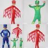 Noblekids Pj Mask Costume Featuring Colorful Catboy Owlette Gekko Jumpsuit For Kids