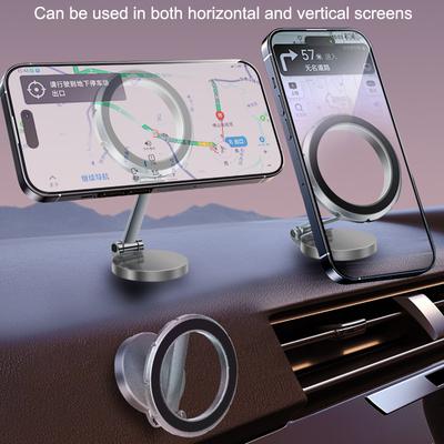 Neuer ultramagnetischer Autotelefonhalter, universeller drehbarer Smartphone-Ständer aus Legierung für das Auto, Anti-Shake-Navigationshalter für das Auto